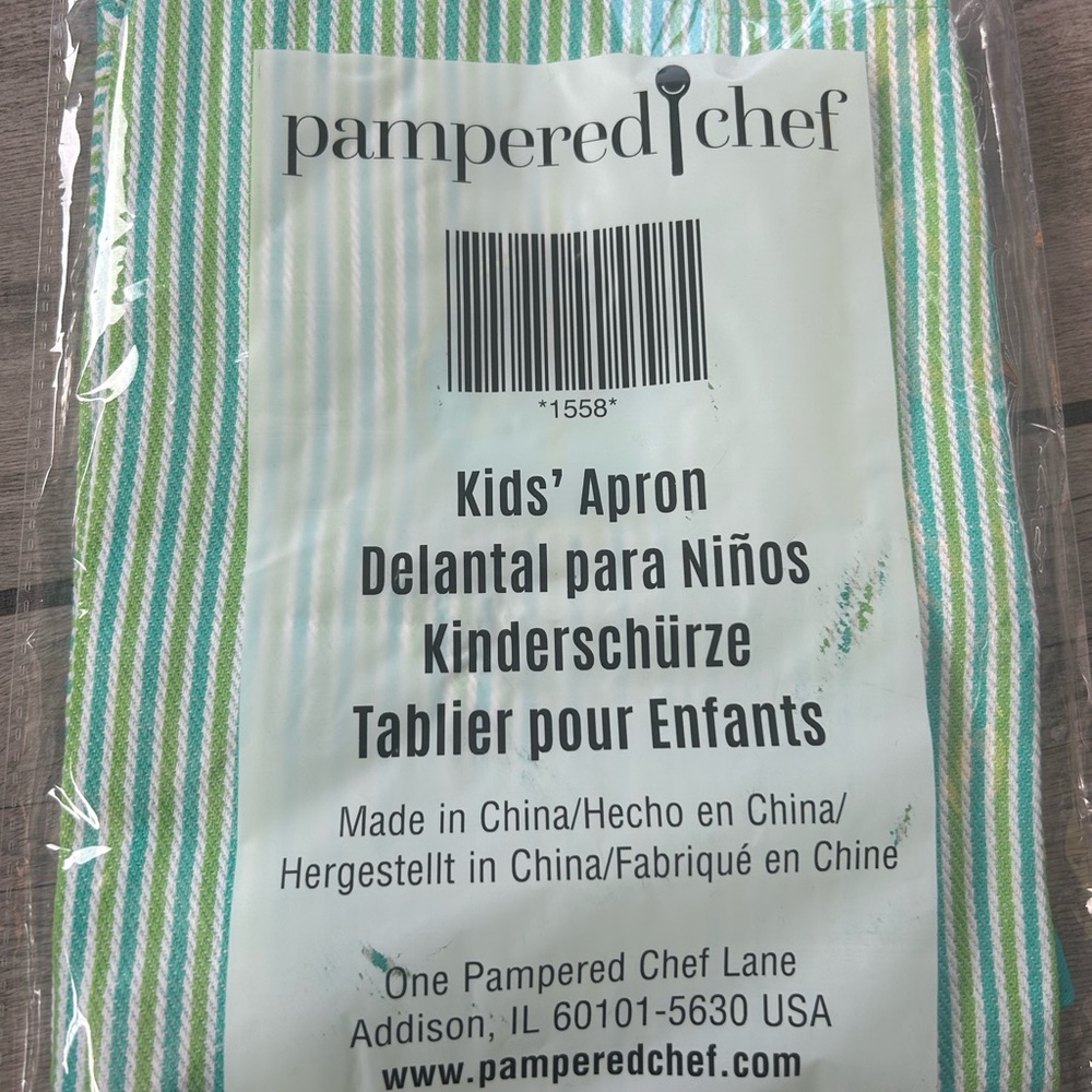 COPY - Pampered chef kids apron